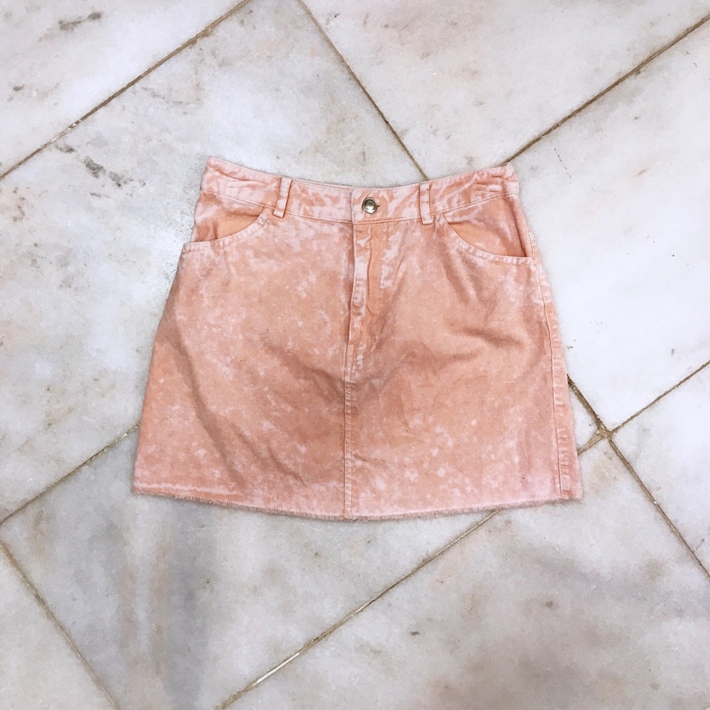 Faded pink skirt